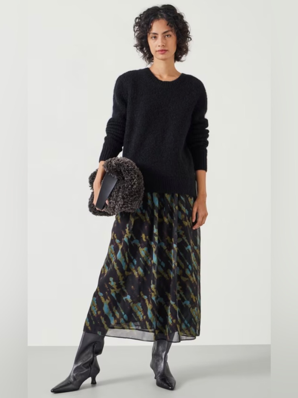 HUSH Clara Knit‎ Woven DressTie Dye Green Size 8 NWT